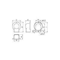 因幡電機産業 MDウォールコーナー エアコンキャップ用 MWMー85 1セット(10個)（直送品）