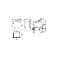 因幡電機産業 MDウォールコーナー MWー85 1セット(10個)（直送品）