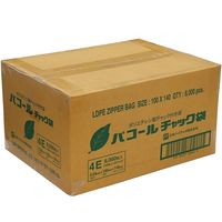 日本ハイテック パコールチャック袋 4E 1セット(8000枚:100枚入×80袋) 24-3926-04（直送品）