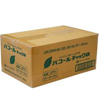 日本ハイテック パコールチャック袋 4K 1セット(1500枚:100 24-3926-10