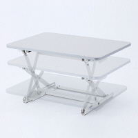 【在庫限り処分品】 サンワサプライ　エルゴノミクスリフトアップデスク　幅700×奥行500×高さ90～400mm　MR-ERGST1　（直送品）