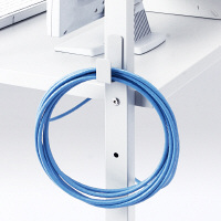 サンワサプライ　ケーブルフック（10個セット）　RAC-CF10W　（直送品）