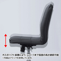 サンワサプライ　シンプルレザーチェア　SNC-L16BG　（直送品）