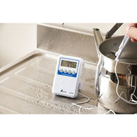 シンワ測定 デジタル温度計 Hー1 隔測式プローブ 防水型 73080 1セット(2台)