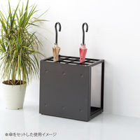 テラモト パネル傘立 36 ブラック UB-299-036-7 1台 36本 スチール おしゃれ傘立て 幅500×奥行350×高さ502mm