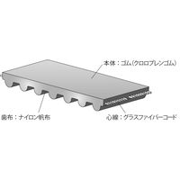 ゲイツ・ユニッタ・アジア パワーグリップGTベルト 3GT 456ー3GTー9 1セット(4個)（直送品）