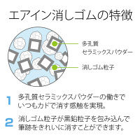 プラス エアイン消しゴムセリース ER-100AP  1セット（10パック）（直送品）