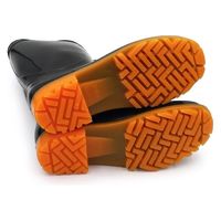 おたふく手袋 耐油長靴 JW-707 黒 23.0cm 1足（直送品）