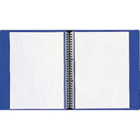 ライオン事務器 クリアーバインダー A4S 30穴 CB-543 ブルー 14581 1冊