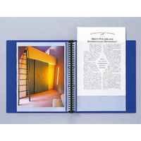 ライオン事務器 クリアーバインダー A4S 30穴 CB-253 ブルー 14666 1冊