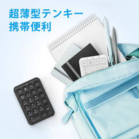 テンキー ワイヤレス（無線2.4GHz） 薄型 充電式 Tabキー付 ワイヤレステンキー ホワイト KP09-WH iClever