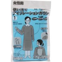 小野商事 アイソレーションガウン 女性用フリーサイズ CPEガウン 使い捨てエプロン フリーサイズ WS6610 20枚