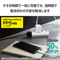 ノートPC用ACアダプター パソコン充電器 PD 45W USB-C×1 ホワイト ACDC-PD2245WH エレコム 1個
