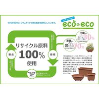 大和プラスチック eco&ecoウインプランター 丸38型 エコブラウン 4903266721336 1個