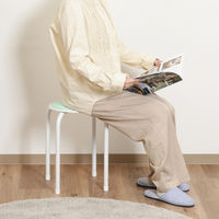 不二貿易 ラウンドスツール ＦＢー０１／１０ エメラルドグリーン 14072 1セット(12脚入)（直送品）