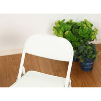 不二貿易 背付ミニチェアー ホワイト 16833 1セット(6脚入)（直送品）