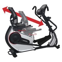 DAIKOU(ダイコー) 準業務用 フィットネスマシン エリプティカルリカンベントバイク 【メーカー保証1年】 DK8745HRP（直送品）