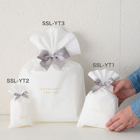 【ラッピングリボン】 ヘッズ サテンリボンワイヤータイスモーキーシルバー/2 SSL-YT2 1パック（50個入）