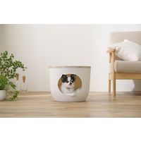 アイリスオーヤマ ペットハウス ドーム型 ペットドッグ 犬 猫 室内 インテリアペットハウス IPH-424 ライトナチュラル 1個（直送品）