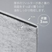 コモライフ ピッタリフィットかぶせるレンジフードフィルター 218815 1セット(6枚入)