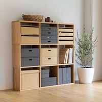 無印良品 ワンタッチで組み立てられるダンボールスタンドファイルボックス　1セット（10枚：5枚入×2） 良品計画