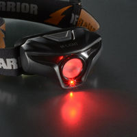 オーム電機 LEDヘッドライト MUSB350R 08-1326 1個（直送品）