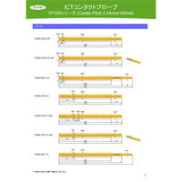テスプロ　TP100シリーズ　コンタクトプローブ　TP100-CHS-156-S　1ロット (20本)（直送品）