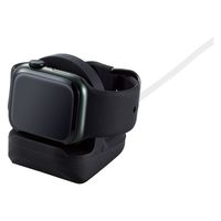 Apple Watch アップルウォッチ 充電器 スタンド 横置き シリコン製 ブラック AW-DSCHSBK  エレコム 1個