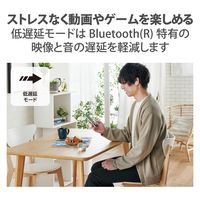 Bluetoothイヤホン 完全ワイヤレス ノイズキャンセリング対応 カナル型 ホワイト LBT-TWS13WH エレコム 1個（直送品）
