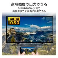 Miracast ミラキャスト レシーバー ワイヤレスHDMI ミラーリング アクセスポイント LDT-MRC03 エレコム 1個（直送品）