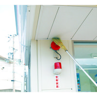 【業務用清掃用品】アプソン　きび天井箒　アルミ伸縮柄　No.4217　1セット（3本入）（直送品）