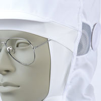 【衛生帽子】 住商モンブラン「現場のチカラ」 頭巾帽子 兼用 M A9-1055 白 1セット(5枚入)  オリジナル