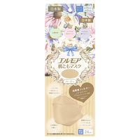 カミ商事 エルモア 肌ともマスク フラワー ベージュ 24枚(個別包装) 483161 1箱(24枚入)