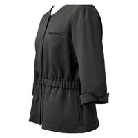 フォーク nuovo ニットオーバーブラウス（７分袖） チャコールグレー ５号 FB71422ー55-5（直送品）