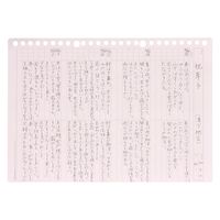 マルマン ルーズリーフ B5 暗記罫7mm 26穴 ミックス L1244-99 1セット(5冊)