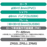 オークラ輸送機 樹脂ローラーコンベヤ BFS16050X2000 1P（直送品）
