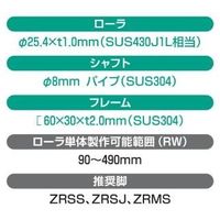 オークラ輸送機 ステンレスローラーコンベヤ KS10027X2000 1P（直送品）