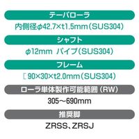 オークラ輸送機 ステンレスローラーコンベヤ NTS500100RX45 1P（直送品）