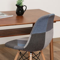 不二貿易 イームズ パッチワークシェルチェア マルチカラー（グリーン） 70585 1脚（直送品）