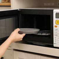 スタッキングプレート　Φ１８０ｍｍ　アリビオ　ＬＧＹ 77488 1箱（6個入り） 不二貿易（直送品）