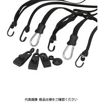 藤原産業 SK11 ゴムロープ Jフック SKGーR1030BK 1セット(5個)（直送品）