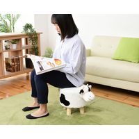 YAMAZEN アニマルスツールミニ ウシ ASM-2828(CW) 1脚（直送品）