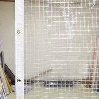 上村産業 防炎糸入り透明ビニールカーテン 0.3mm厚 c-030-360-400 1枚（直送品）