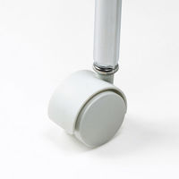 サンワサプライ カウンターチェア ホワイト SNC-RD8W 1脚  足置き用リング・背もたれ付き キャスター・アジャスター両方付き（直送品）