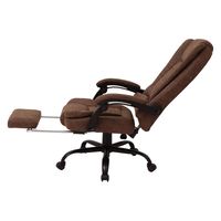 【軒先渡し】ヤマソロ ペザンテ リクライニングオフィスチェアー ブラウン 42-363 1脚（直送品）