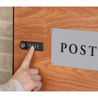 【軒先渡し】ヤマソロ アーブル 木目壁掛けポスト 幅355×奥行150×高さ370mm ナチュラル 73-090 1台（直送品）