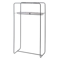 永井興産 カバー付ハンガーラック LL 幅920×奥行510×高さ1650mm ブラウン NK-673BR 1台（直送品）