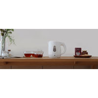 ドリテック 電気ケトル「プロム」1.0L ホワイト PO-160WT 1台