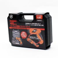 イトウ 46pcs コードレス電動ドライバーセット 35877 1セット（12セット）（直送品）