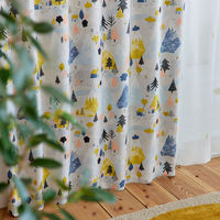 スミノエ デザインライフ セミオーダー カーテン ユキヤマ 1200×1150mm イエロー 1セット(2枚入)（直送品）